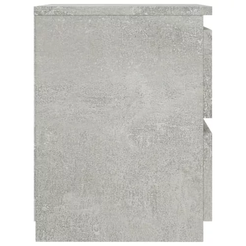 2 db betonszürke szerelt fa éjjeliszekrény 30 x 30 x 40 cm