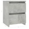 2 db betonszürke szerelt fa éjjeliszekrény 30 x 30 x 40 cm