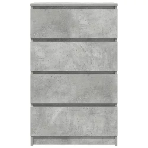 Betonszürke szerelt fa tálalószekrény 60 x 35 x 98,5 cm