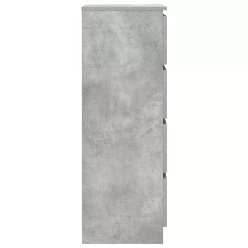 Betonszürke szerelt fa tálalószekrény 60 x 35 x 98,5 cm