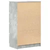 Betonszürke szerelt fa tálalószekrény 60 x 35 x 98,5 cm