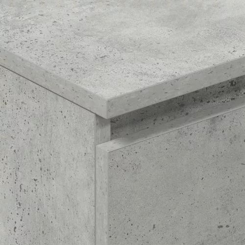 Betonszürke szerelt fa tálalószekrény 60 x 35 x 98,5 cm