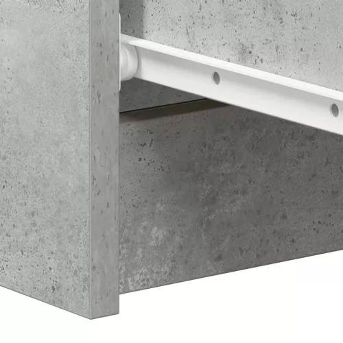 Betonszürke szerelt fa tálalószekrény 60 x 35 x 98,5 cm