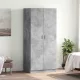 Betonszürke szerelt fa ruhásszekrény 80 x 52 x 180 cm