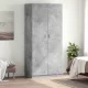 Betonszürke szerelt fa ruhásszekrény 90 x 52 x 200 cm