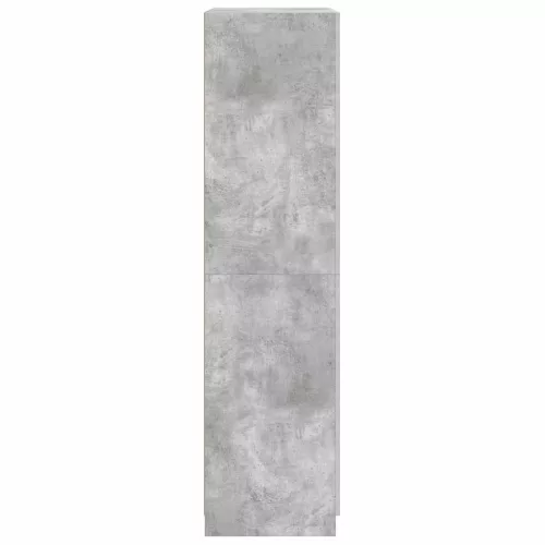 Betonszürke szerelt fa ruhásszekrény 90 x 52 x 200 cm