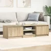 Sonoma tölgy színű szerelt fa TV-szekrény 140 x 40 x 35,5 cm