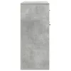 Betonszürke szerelt fa tálalószekrény 88 x 30 x 70 cm
