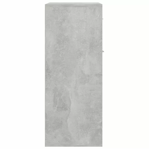 Betonszürke szerelt fa tálalószekrény 60 x 30 x 75 cm
