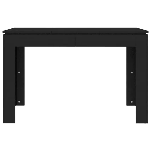 Fekete szerelt fa étkezőasztal 120 x 60 x 76 cm