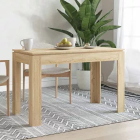   Sonoma tölgy színű szerelt fa étkezőasztal 120 x 60 x 76 cm