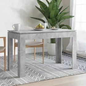Betonszürke szerelt fa étkezőasztal 120 x 60 x 76 cm