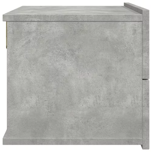 2 db betonszürke szerelt fa éjjeliszekrény 40 x 30 x 30 cm