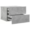 2 db betonszürke szerelt fa éjjeliszekrény 40 x 30 x 30 cm