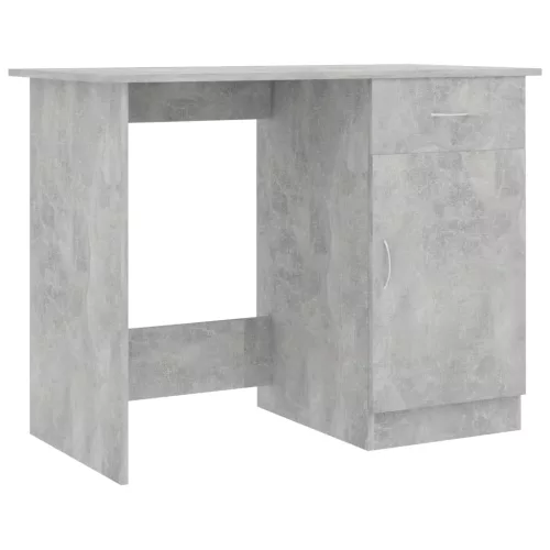 Betonszürke szerelt fa íróasztal 100 x 50 x 76 cm
