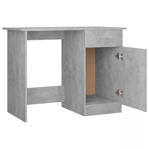 Betonszürke szerelt fa íróasztal 100 x 50 x 76 cm