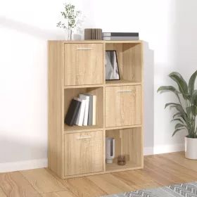  Sonoma tölgy színű szerelt fa tárolószekrény 60 x 29,5 x 90 cm