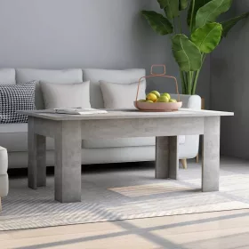 Betonszürke szerelt fa dohányzóasztal 100 x 60 x 42 cm