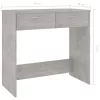 Betonszürke szerelt fa íróasztal 80 x 40 x 75 cm
