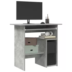 Betonszürke szerelt fa íróasztal 80 x 45 x 74 cm