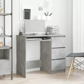Betonszürke szerelt fa íróasztal 90 x 45 x 76 cm