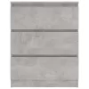 Betonszürke szerelt fa tálalószekrény 60 x 35 x 76 cm