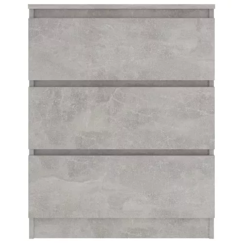 Betonszürke szerelt fa tálalószekrény 60 x 35 x 76 cm