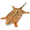Barna plüss tigris szőnyeg 144 cm