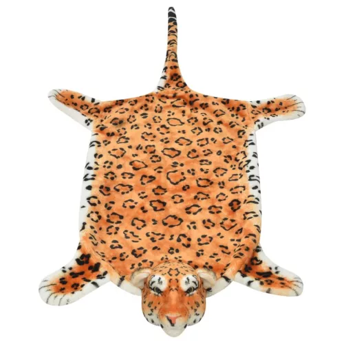 Barna plüss leopárd szőnyeg 139 cm