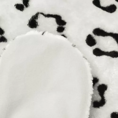 Fehér plüss leopárd szőnyeg 139 cm