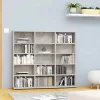 Betonszürke forgácslap CD-tartó szekrény 100 x 23 x 89,5 cm