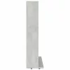 Betonszürke forgácslap CD-tartó szekrény 100 x 23 x 89,5 cm