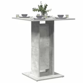 Betonszürke szerelt fa bisztróasztal 60 x 60 x 75 cm