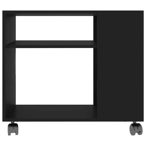 Fekete szerelt fa kisasztal 70 x 35 x 55 cm