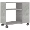 Betonszürke szerelt fa kisasztal 70 x 35 x 55 cm