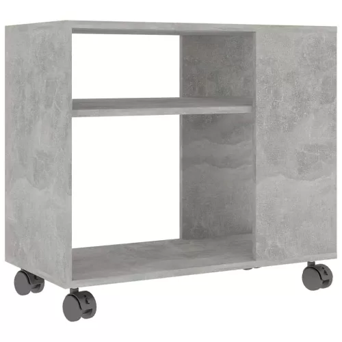 Betonszürke szerelt fa kisasztal 70 x 35 x 55 cm