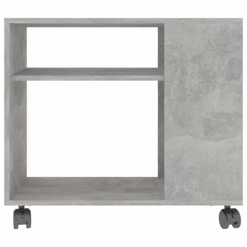 Betonszürke szerelt fa kisasztal 70 x 35 x 55 cm