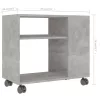 Betonszürke szerelt fa kisasztal 70 x 35 x 55 cm