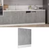 “Lyon” betonszürke szerelt fa mosogatógép-panel