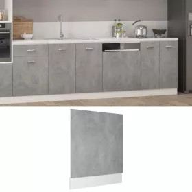 “Lyon” betonszürke szerelt fa mosogatógép-panel