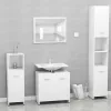 Fehér szerelt fa fürdőszobaszekrény 60 x 33 x 61 cm