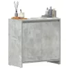 Betonszürke szerelt fa fürdőszobaszekrény 60 x 33 x 61 cm
