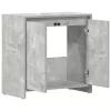 Betonszürke szerelt fa fürdőszobaszekrény 60 x 33 x 61 cm