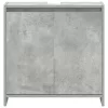Betonszürke szerelt fa fürdőszobaszekrény 60 x 33 x 61 cm
