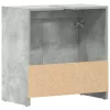 Betonszürke szerelt fa fürdőszobaszekrény 60 x 33 x 61 cm
