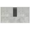 Betonszürke szerelt fa fürdőszobaszekrény 60 x 33 x 61 cm