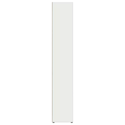 2 db fehér forgácslap CD-tartó szekrény 21 x 16 x 93,5 cm