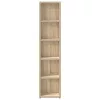 2 db sonoma-tölgy forgácslap CD-tartó szekrény 21x16x93,5 cm