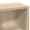 2 db sonoma-tölgy forgácslap CD-tartó szekrény 21x16x93,5 cm