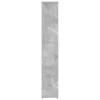 2 db betonszürke forgácslap CD-tartó szekrény 21 x 16 x 93,5 cm
